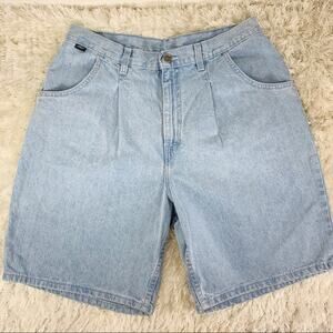 Vintage Chic Pleat Front Jean Short Sz 34" waist